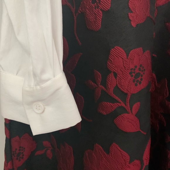 French Connection Beatrice Brocade Shirt Dress, NWT, Sz 12 - Picture 8 of 13